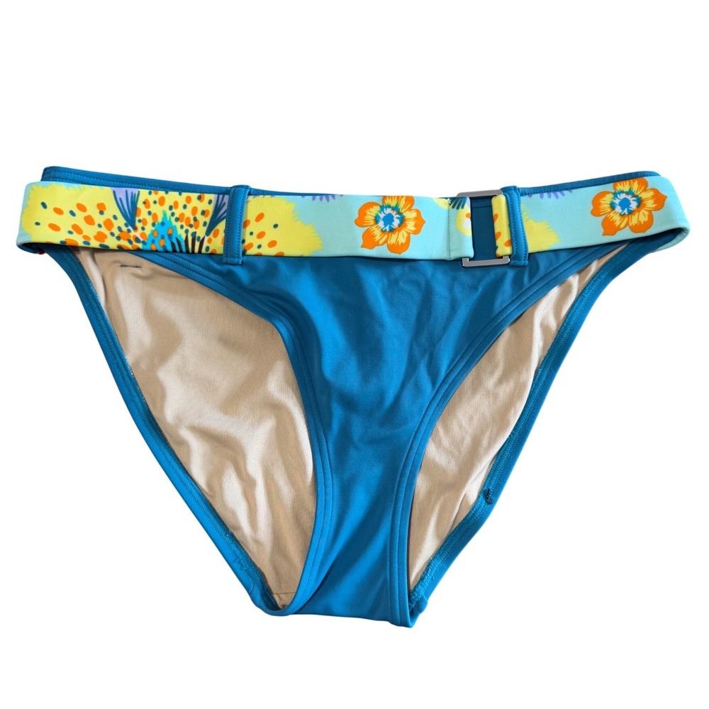 Y2K Tropical Bikini Bottoms Victoria's Secret Floral Belted Swimwear‎